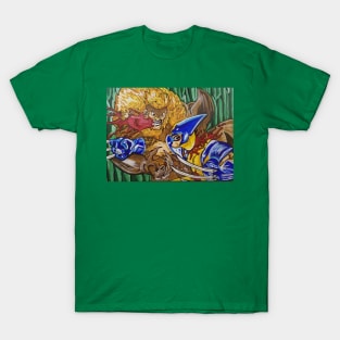 Cheeky Monkey Sabretooth by Scott Hulderson T-Shirt